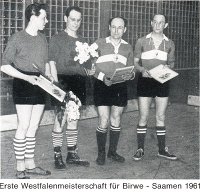 Birwe, Saamen - Westfalenmeister 1961 links Team Schulz Miesner, Lieme